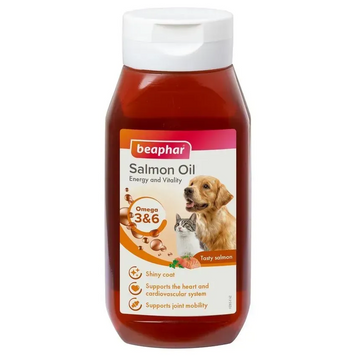 Beaphar Salmon Oil лососева олія для котів і собак, 430 мл A1870 фото