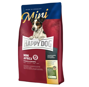 Сухий корм для собак дрібних порід із чутливим травленням Happy Dog Sens Mini Africa, 4 кг A995 фото