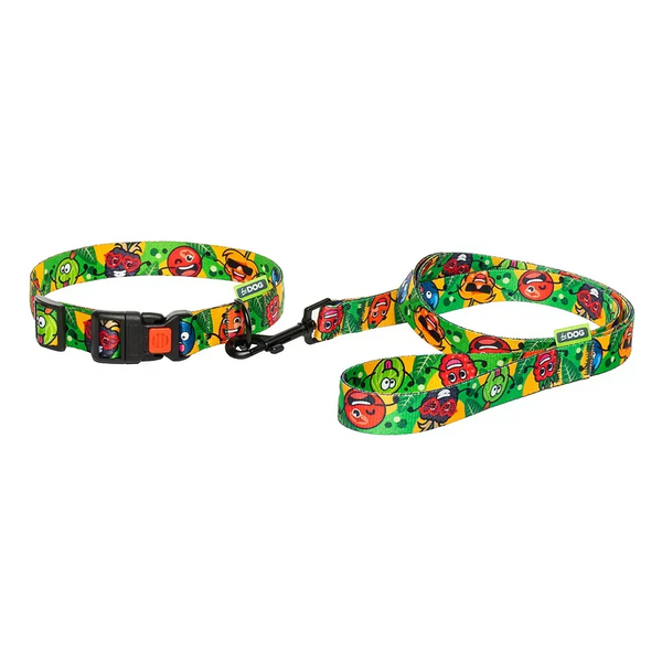 Нашийник HiDog "Crazy green fruits", розмір S, ширина 16 мм, довжина 25-33 см K1737 фото