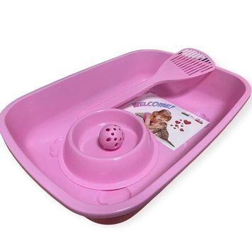 Комплект для котят Georplast Welcome Kit (мячик, лопатка, лоток), 37х27х8,5 см A661 фото