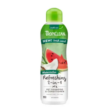 Шампунь TropiClean Watermelon для собак и кошек 2 в 1 для увлажнения шерсти, 355 мл A976 фото