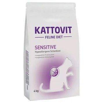 Сухий корм Kattovit Sensitive дієтичний для котів, 4 кг K2035 фото
