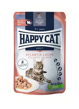 Happy Cat Beutel Culinary A-Lachs вологий корм для кішок з лососем, 85 г A1492-4 фото