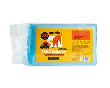 Пеленки ежедневные Smartis для щенков и взрозслых собак 60x60 см 38/4 г, 30 шт A1980 фото