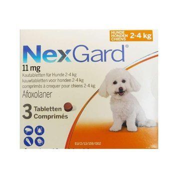 Nexgard (Нексгард) - Противопаразитарные жевательные таблетки от блох и клещей для собак весом 2-4 кг A569 фото