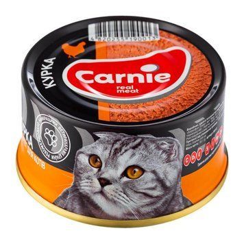Carnie (Карні) Консервований корм з куркою для дорослих котів (паштет), 95 г A682 фото