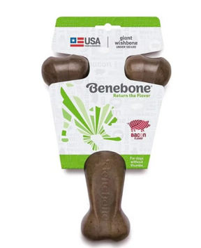 Жевательная игрушка Benebone Wishbone Bacon Small рычаг со вкусом бекона для собак до 54 кг, размер ХL A1246-3 фото