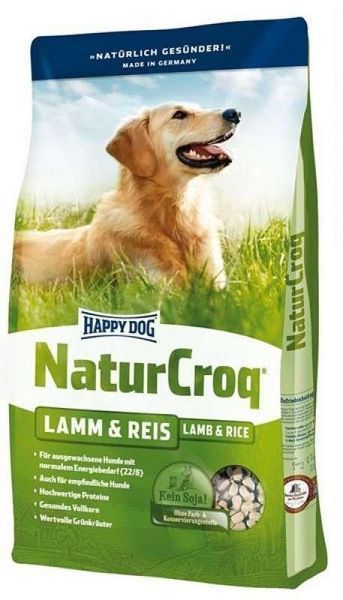 Happy Dog (Хеппи Дог) NaturCroq Lamm&Reis - Сухой корм для взрослых собак с ягненком и рисом, 15 кг K5 фото