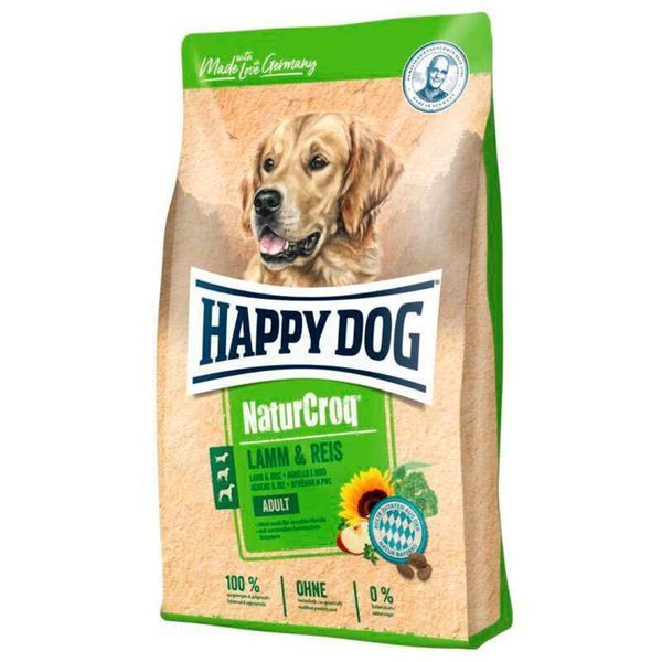 Happy Dog (Хеппи Дог) NaturCroq Lamm&Reis - Сухой корм для взрослых собак с ягненком и рисом, 15 кг K5 фото