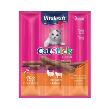 Vitakraft Meat Sticks mini poultry&Liver &mdash; м'ясні ласощі для кішок з птицею та печінкою, 3&times;6 г A1497-3 фото