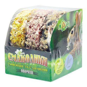 Смаколики для гризунів "Овочеві кільця 3 в 1" A334 фото