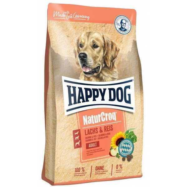 Happy Dog (Хеппі Дог) NaturCroq Lachs&Reis - Сухий корм з лососем і рисом для дорослих собак, 11 кг K7 фото