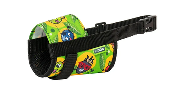 Намордник HiDog "Crazy green fruits" з нейлону регульований L, 25-34 см A1815-2 фото