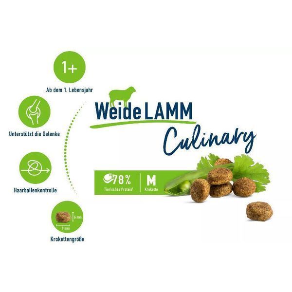 Happy Cat (Хеппи Кэт) Culinary Adult Weide-Lamm - Сухой корм с ягненком для взрослых котов, 4 кг K107 фото