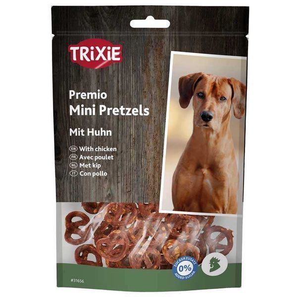 Ласощі Trixie для собак "Mini Pretzels" міні крендельки з куркою, 100 г K1947 фото