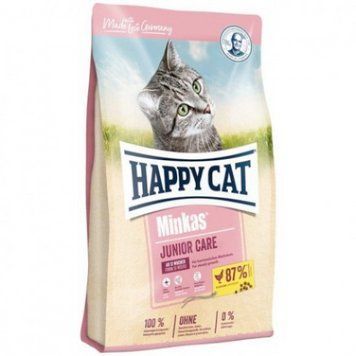 Happy Cat Minkas Junior Care - Сухий корм для кошенят з 13 тижня життя з птицею, 10 кг A757 фото