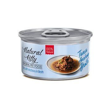 Natural Kitty Broth Series вологий корм для кішок з тунцем та анчоусам в бульйоні, 80 г A1482-3 фото