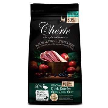 Cherie Healthy Digestion Duck Entr&eacute;es - Беззерновий сухий корм із качкою для здорового травлення кішок, 2 кг A763-1 фото