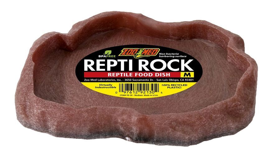 Миска ZooMed Repti Rock Food Dish для корму для рептилій, M - 18,5 x 15 x 2,5 см K2013 фото
