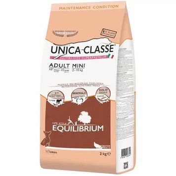 Сухий корм для собак Unica Classe Adult Mini Equilibrium з ягням, 2 кг A767 фото