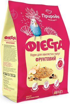 Корм для волнистых попугаев Природа Фиеста Фруктовый, 600 г A807 фото