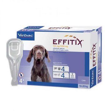 Капли от блох и клещей Virbac Effitix (Эффитикс) для собак 10-20 кг, № 4 A1380-1 фото
