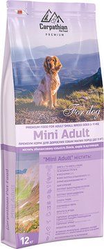 Сухий корм для собак Carpathian Pet Food Mini Adult для дорослих собак малих порід, 12 кг A432 фото